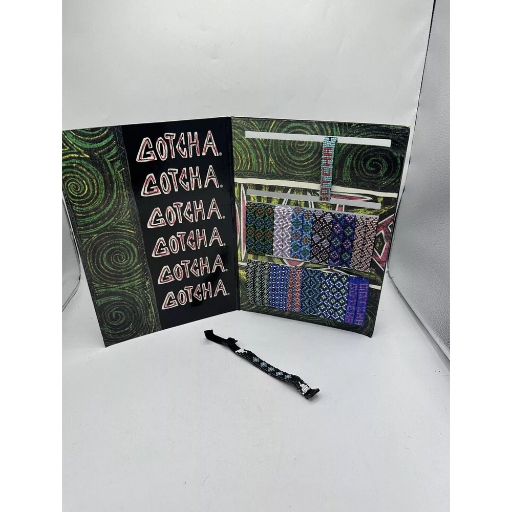 Gotcha Bracelet Adult Unisex Surf Skate Braided Wrap Multi 80s‎ 90s Vintage